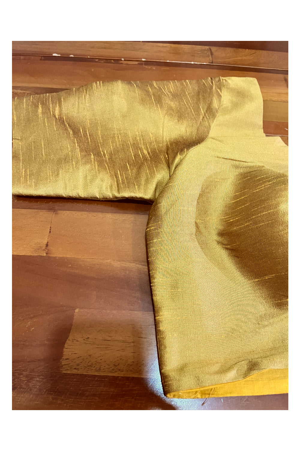 Southloom Golden Yellow Raw Silk Ready Made Blouse