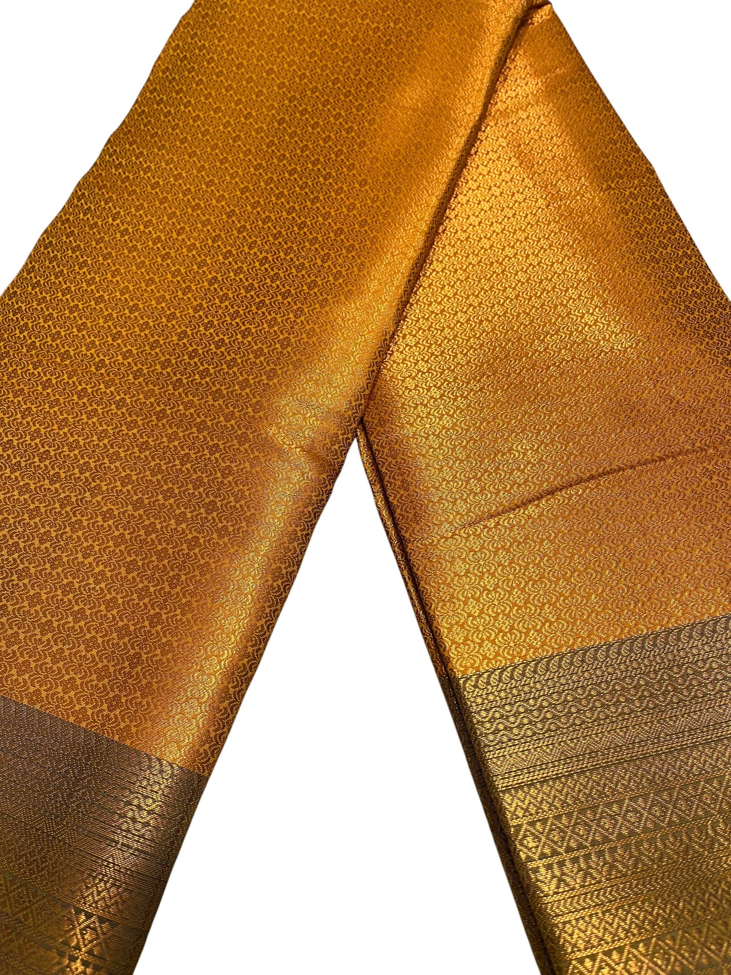 Southloom Premium Semi Silk Zari Work Brocade Saree in Bridal Yellow with Matching Pallu