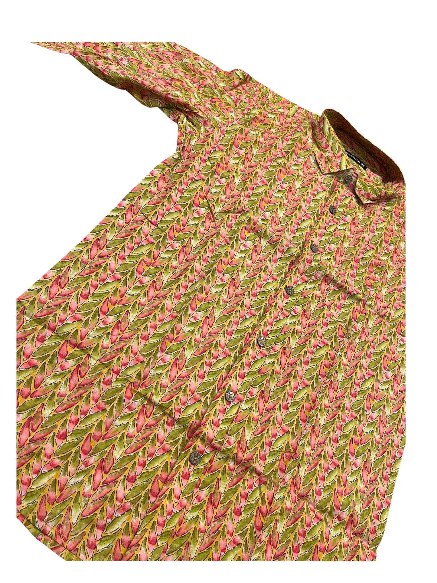 Southloom Jaipur Pure Cotton Block Printed Shirt for Men (Medium)