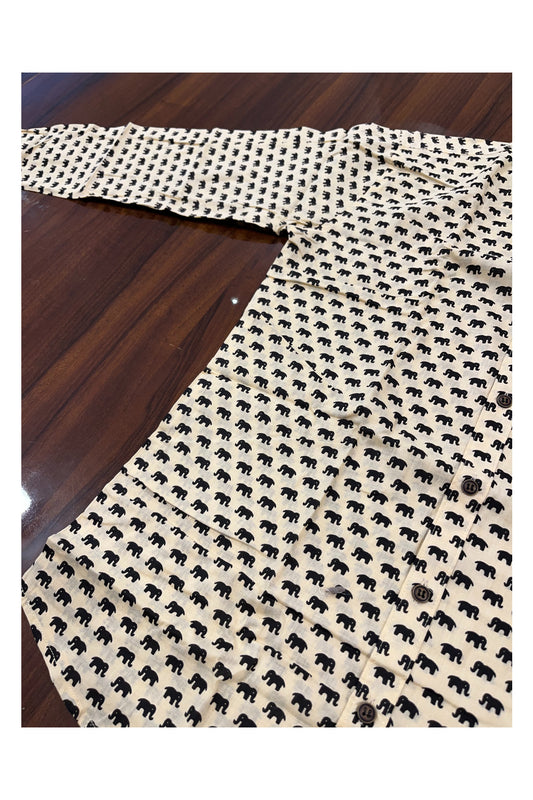 Southloom Jaipur Pure Cotton Printed Shirt For Men (Medium)