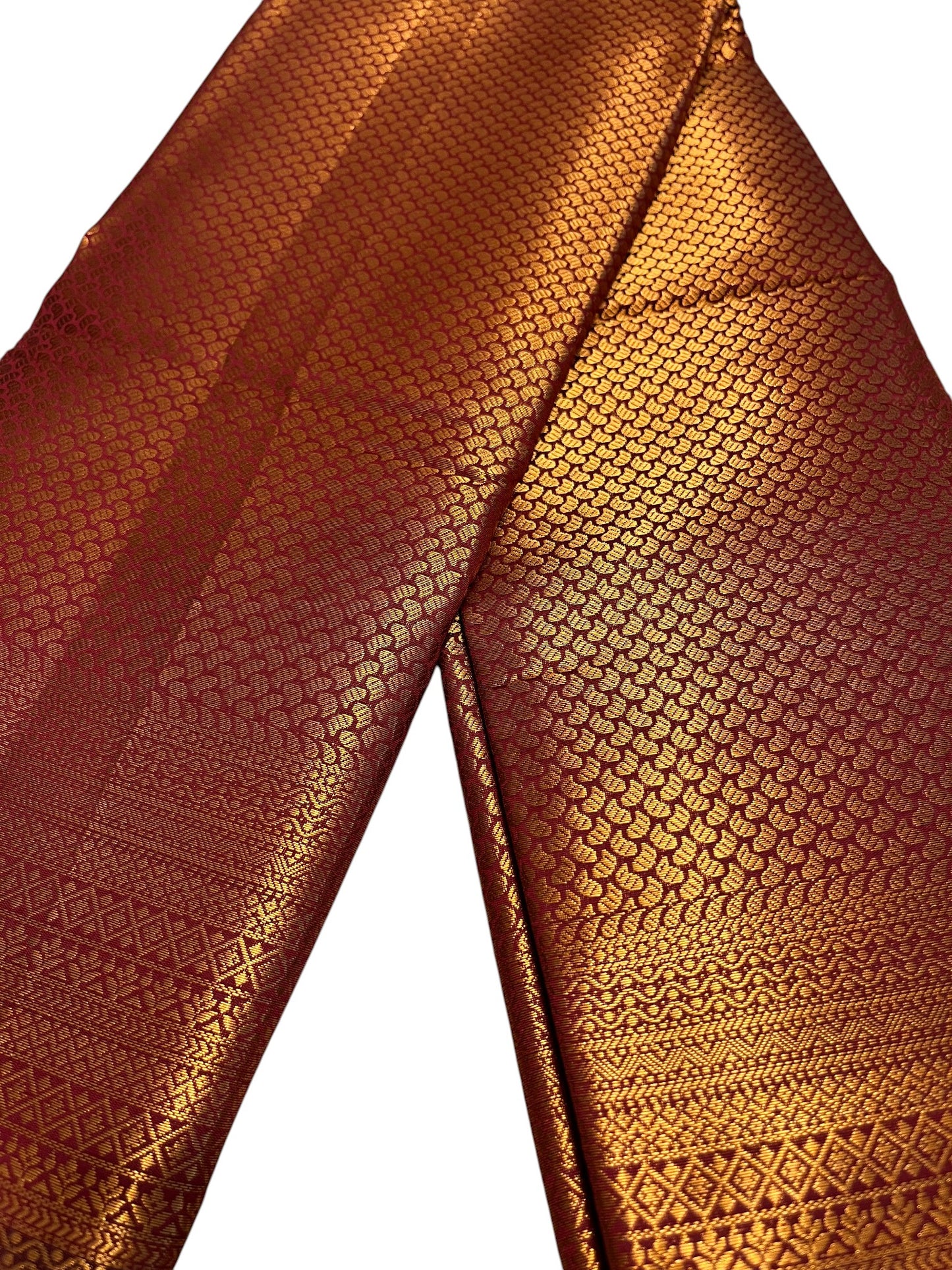 Southloom Premium Semi Silk Zari Work Brocade Saree in Bridal Red with Matching Pallu