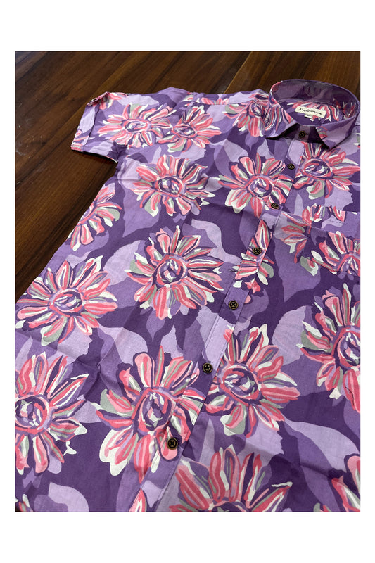 Southloom Jaipur Pure Cotton Printed Shirt For Men (Large)