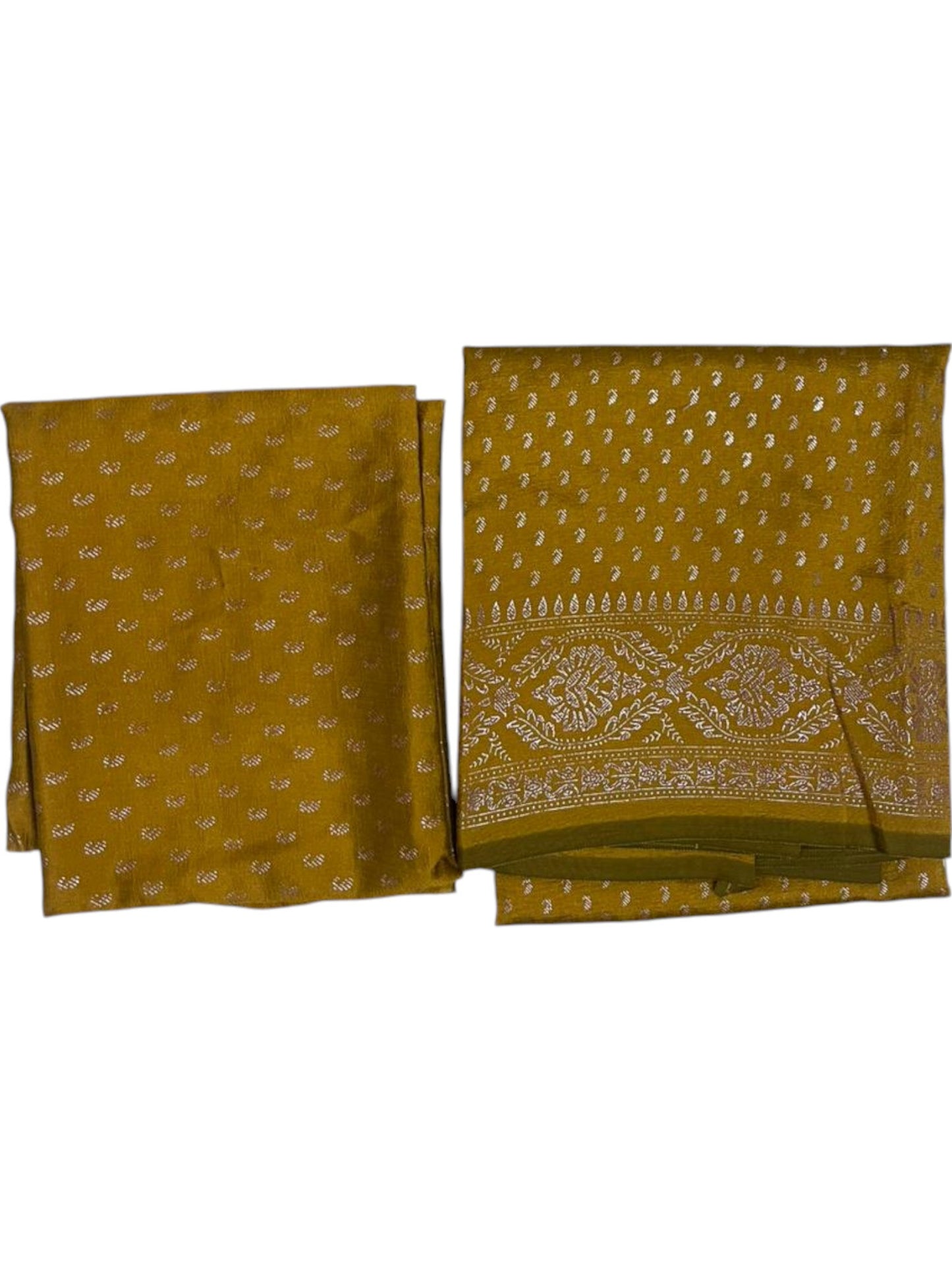 Southloom Semi UnStitched Check Dhavani Set with Pavada and Blouse Piece