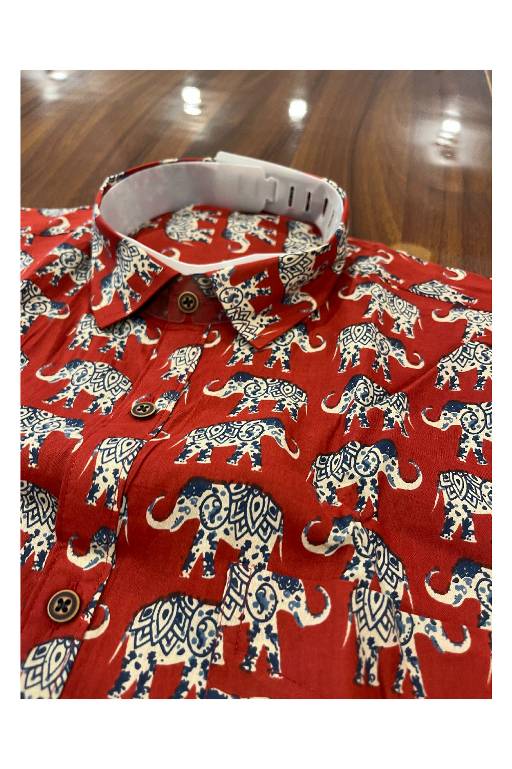 Southloom Jaipur Pure Cotton Printed Shirt For Men (XL)