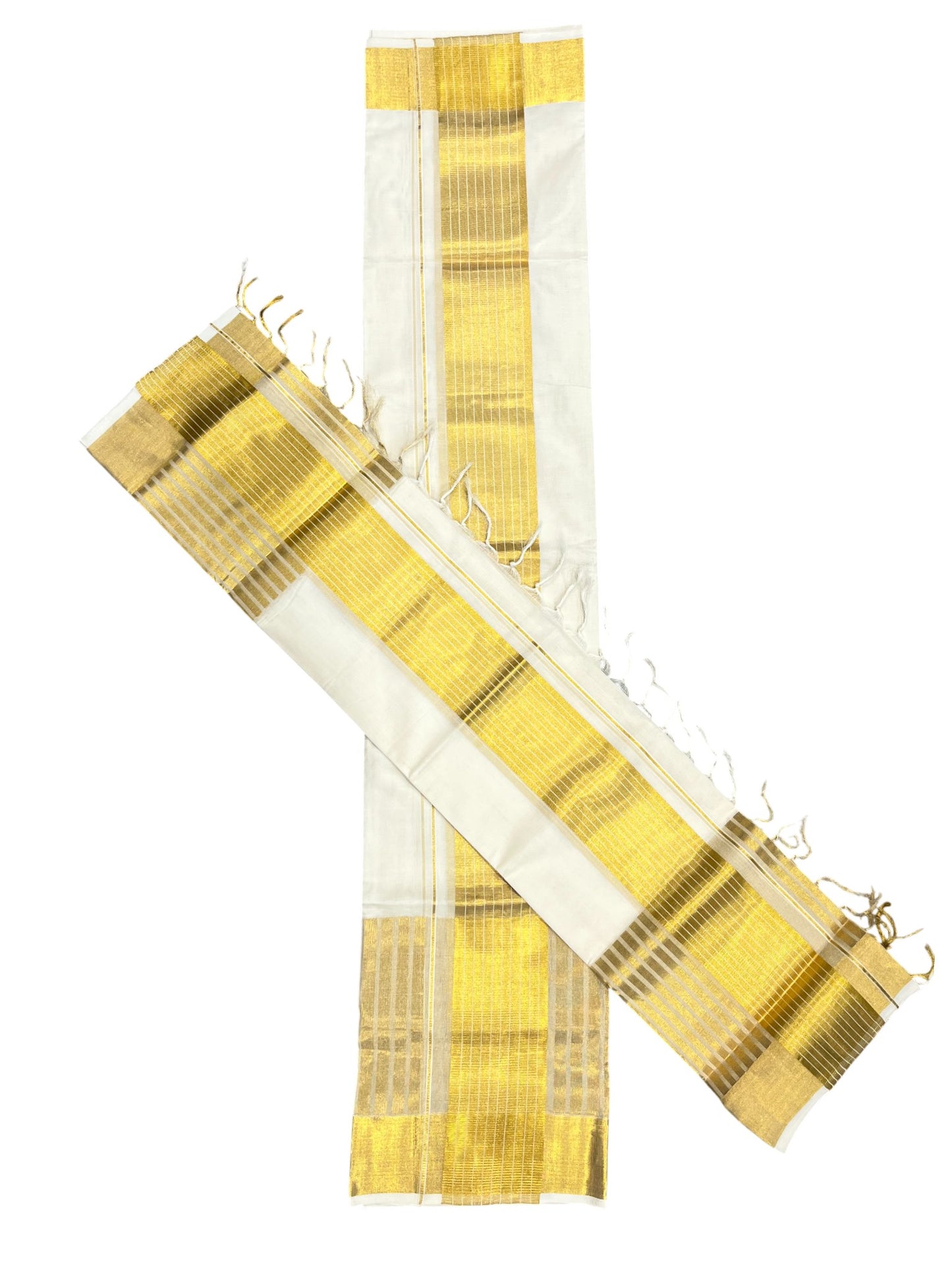 Southloom Super Premium Balaramapuram Handloom Cotton Unakkupaavu Wedding Pudava Set Mundu