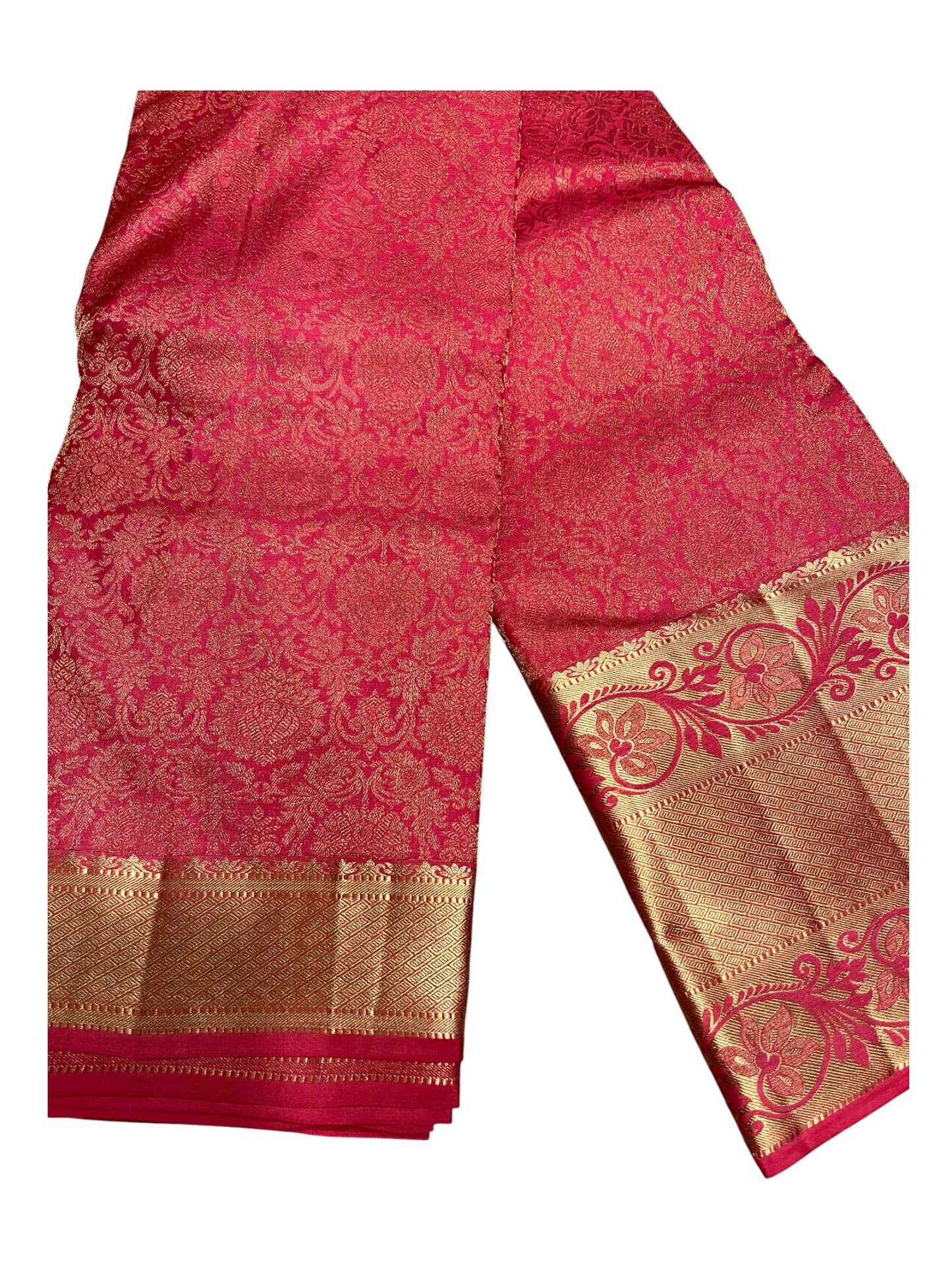 Southloom Pure Handloom Bridal Kanchipuram Silk Saree with Korvai Work