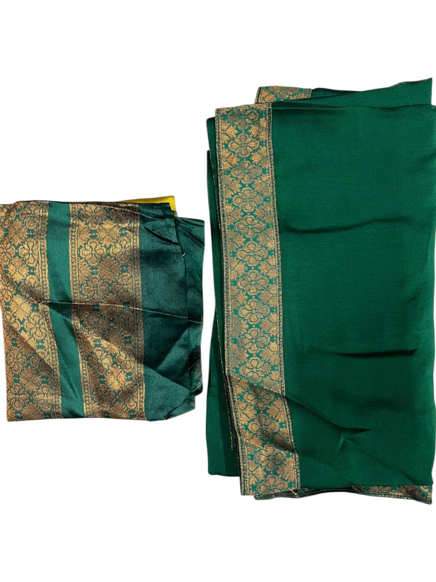 Southloom Semi Silk Dhavani Set with Pavada and Yellow Blouse PieceSLDHAVANI SL542