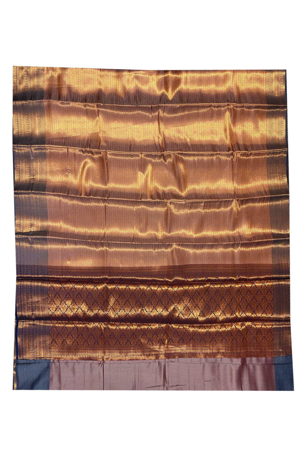 Southloom Premium Semi Silk Zari Work Brocade Saree in Bridal with Matching Pallu (Kanchipuram Pattu Saree)