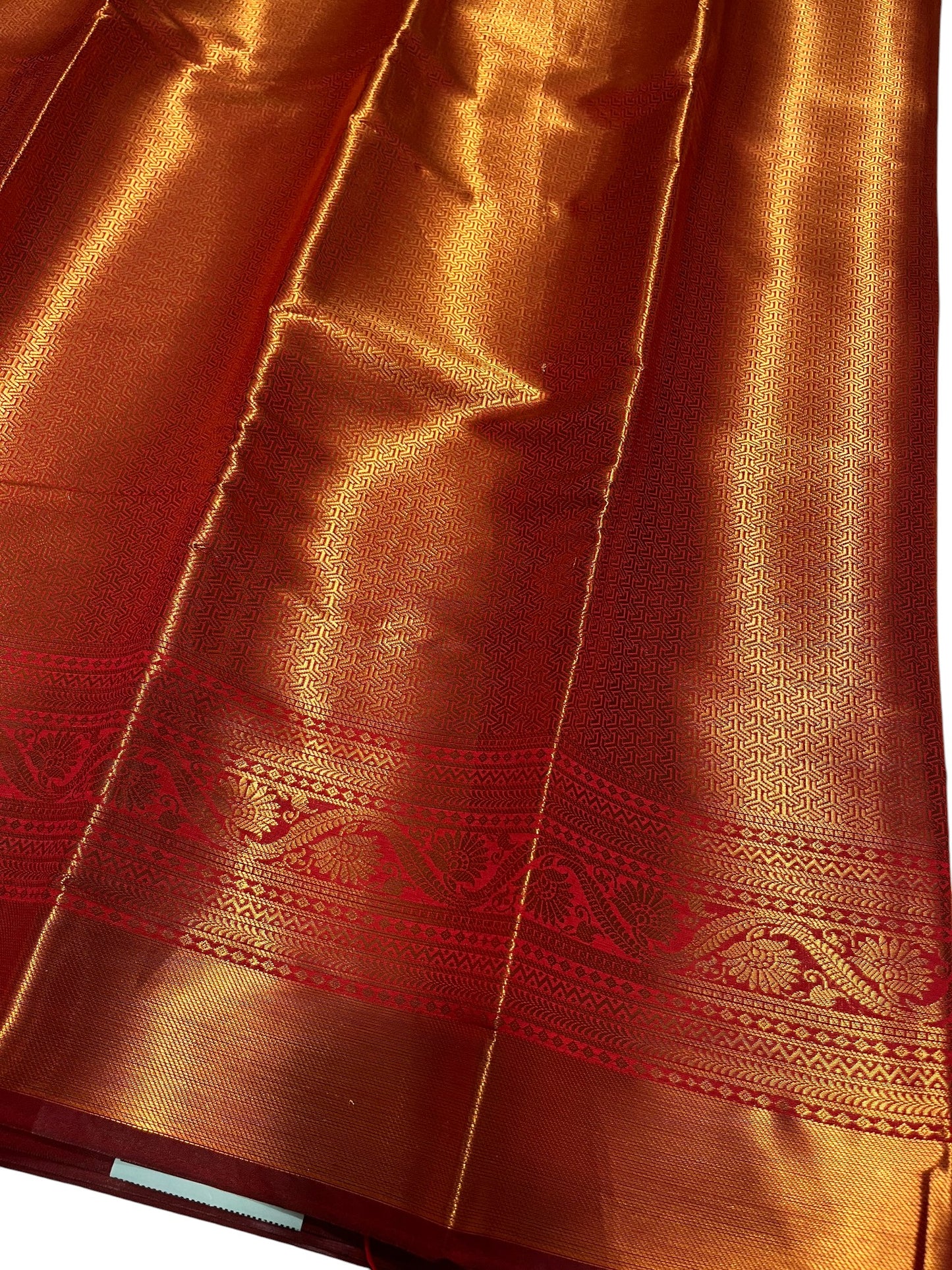 Southloom Premium Semi Silk Zari Work Brocade Saree in Bridal Red with Matching Pallu