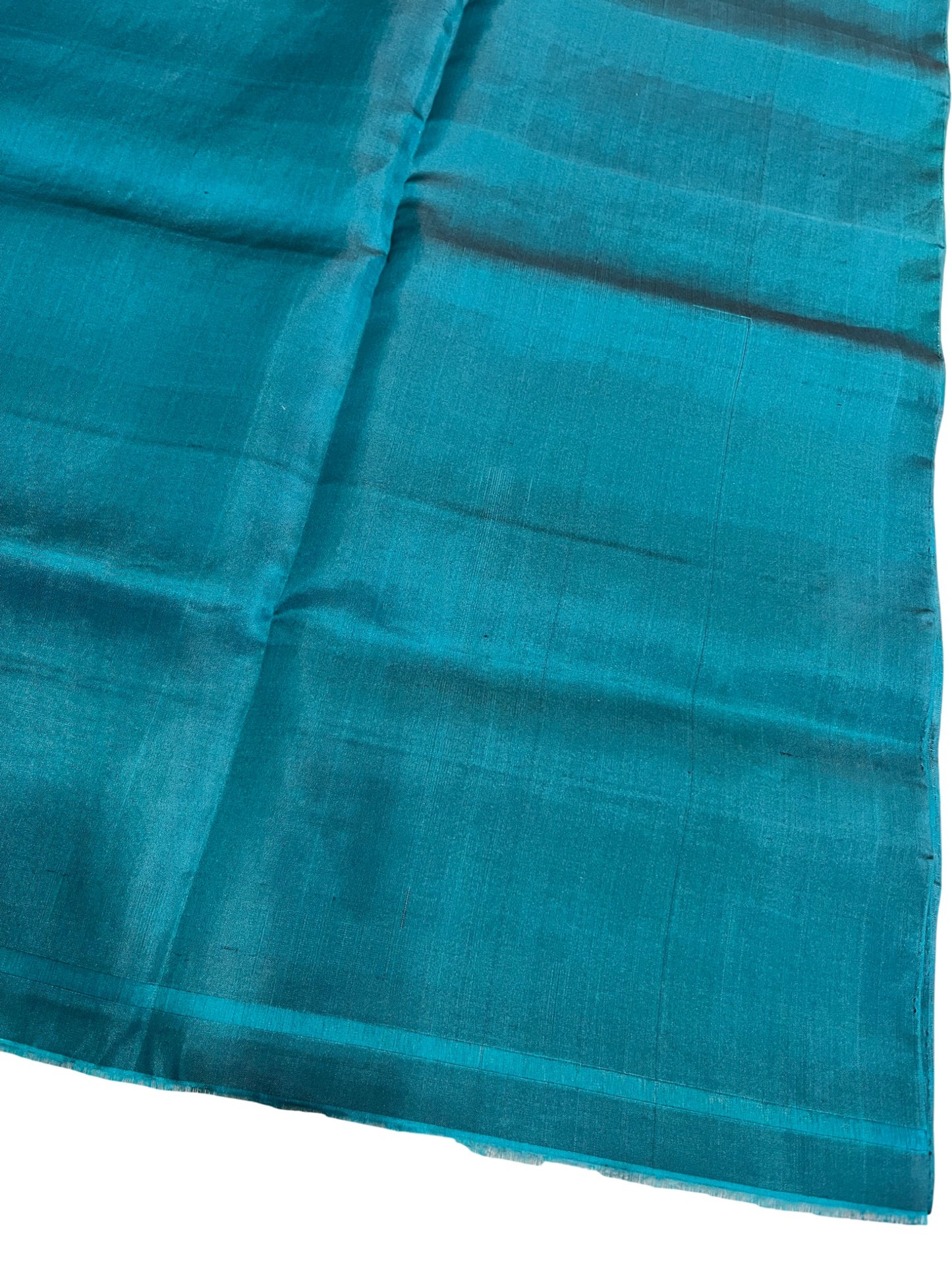Southloom Pure Handloom Bridal Kanchipuram Silk Saree with Korvai Work (Blue & Grey)
