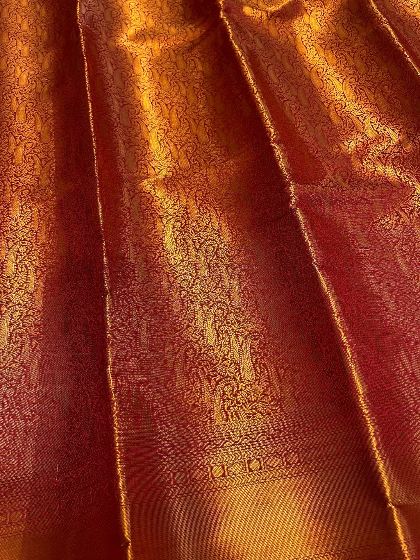 Southloom Premium Semi Silk Zari Work Brocade Saree in Bridal Red with Matching Pallu