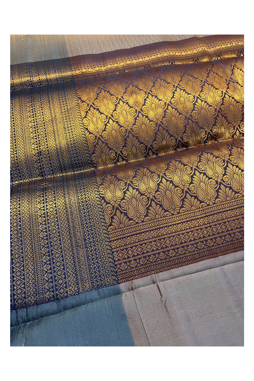 Southloom Premium Semi Silk Zari Work Brocade Saree in Bridal with Matching Pallu (Kanchipuram Pattu Saree)