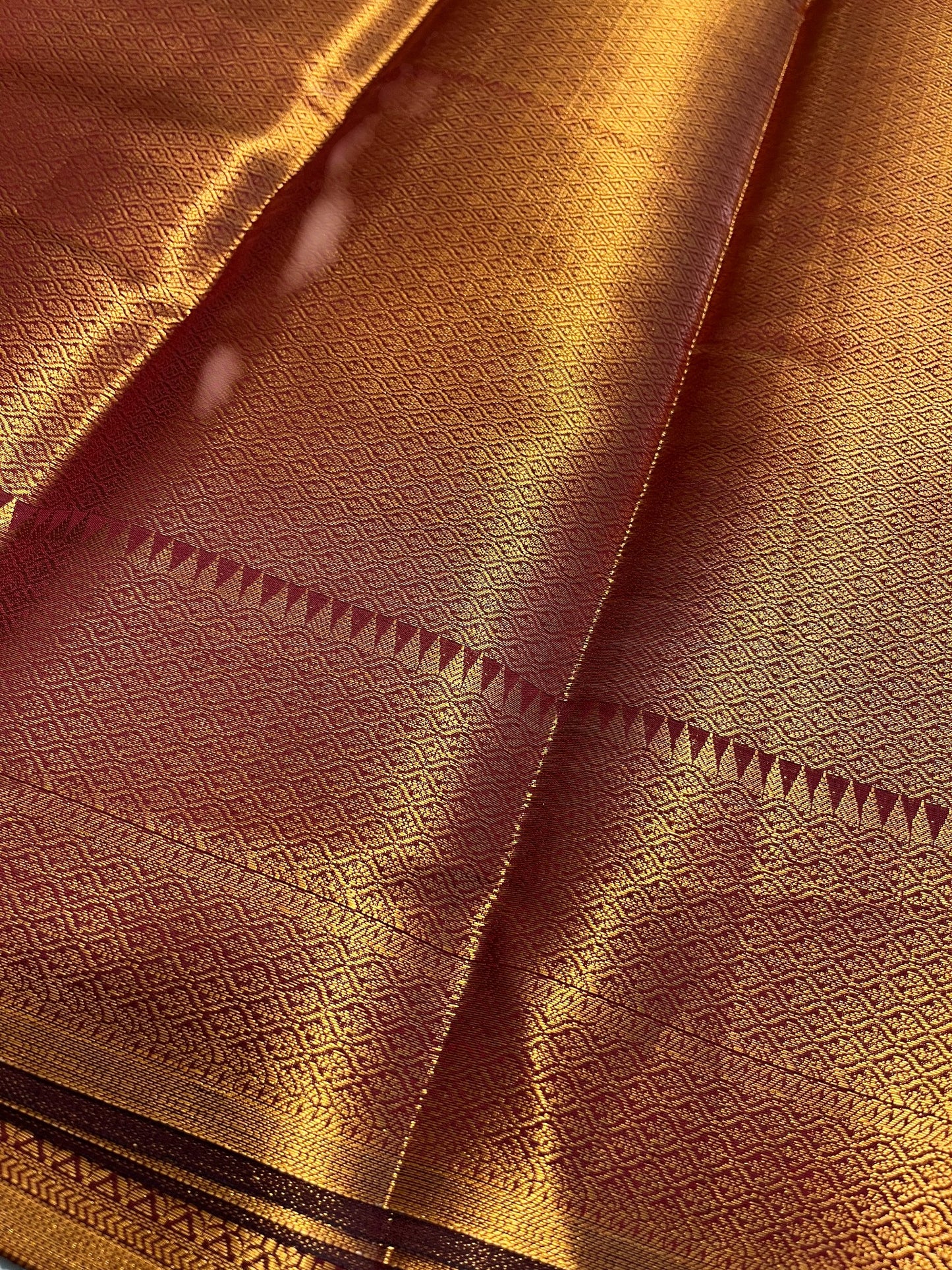 Southloom Semi Silk Brocade Bridal Saree With Woven Borders