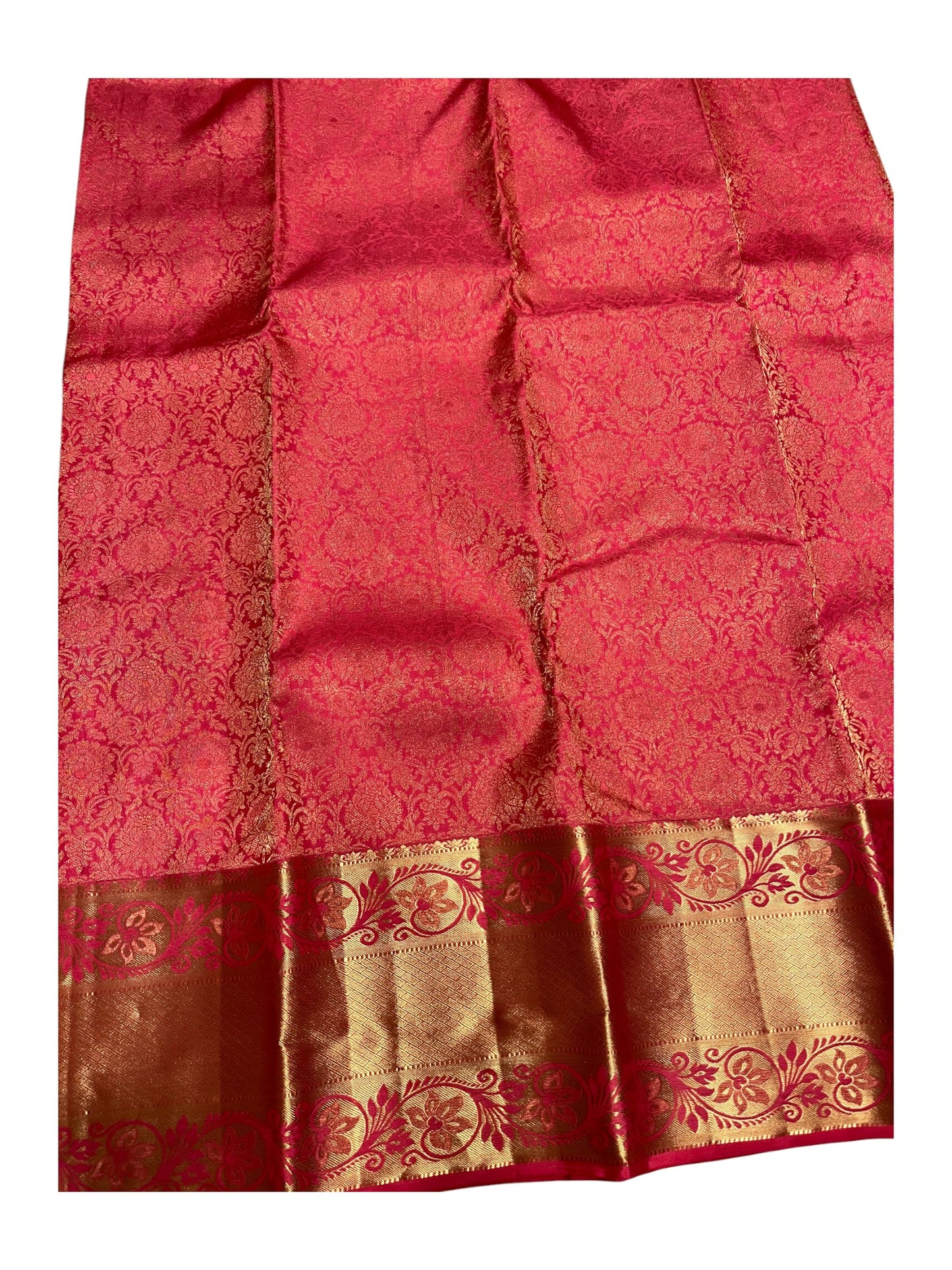 Southloom Pure Handloom Bridal Kanchipuram Silk Saree with Korvai Work
