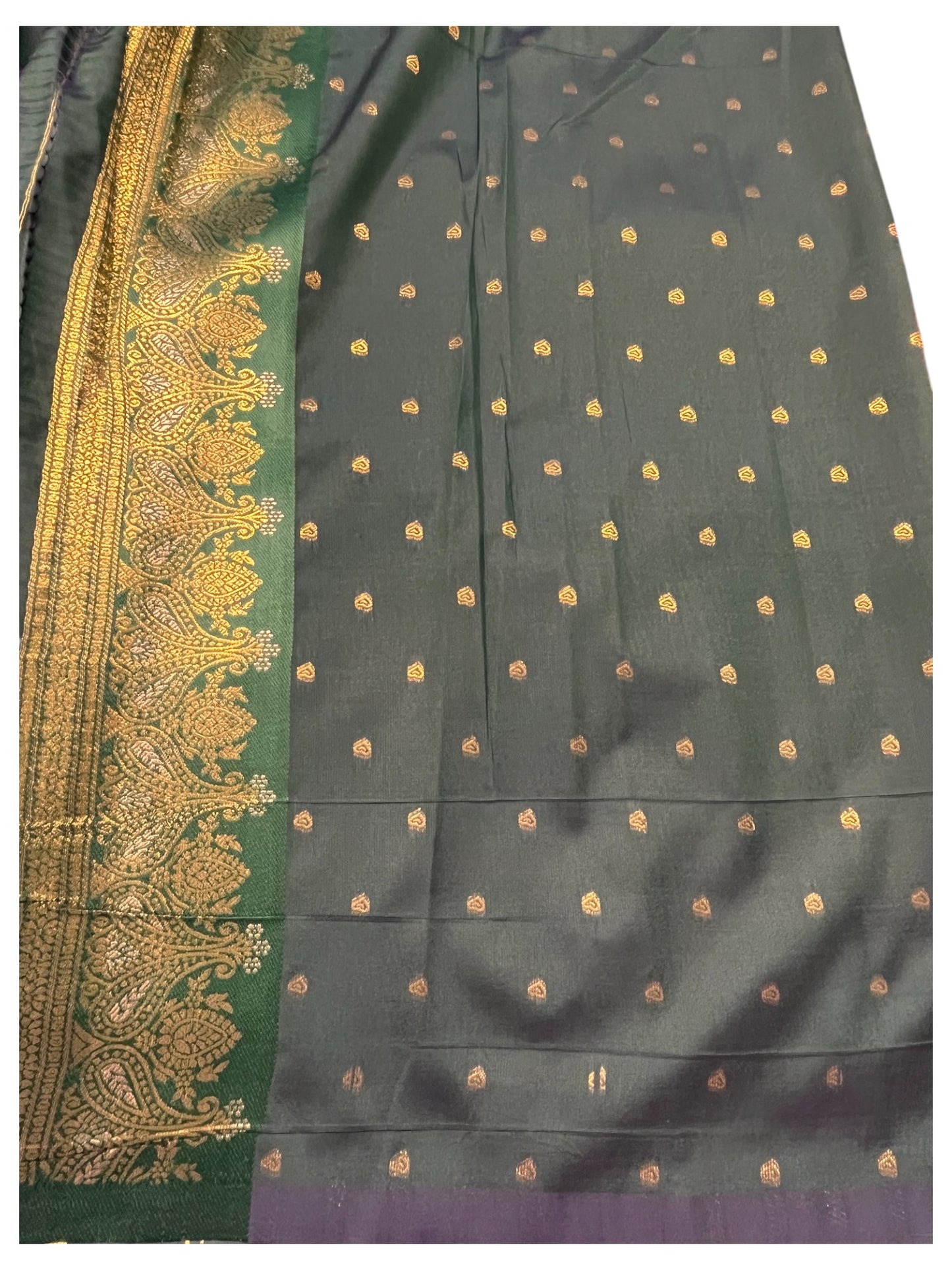 Southloom Semi Silk Saree with Woven Work on Body and Borders