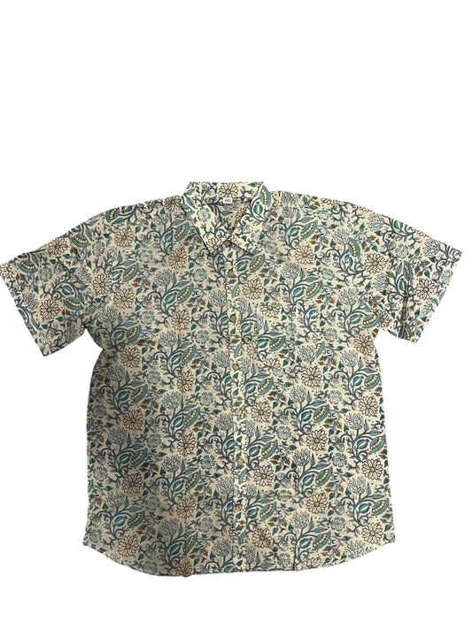 Southloom Jaipur Pure Cotton Printed Shirt For Men (4XL)