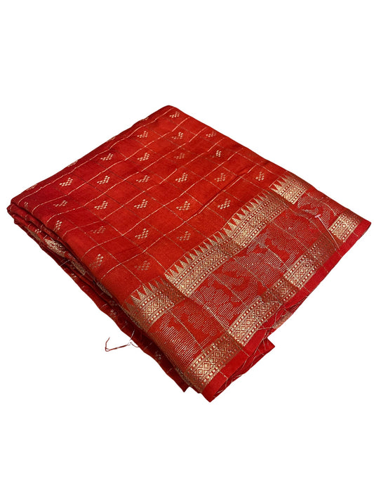 Southloom Georgete Banarasi Silk Saree with Woven Work on Body and Borders