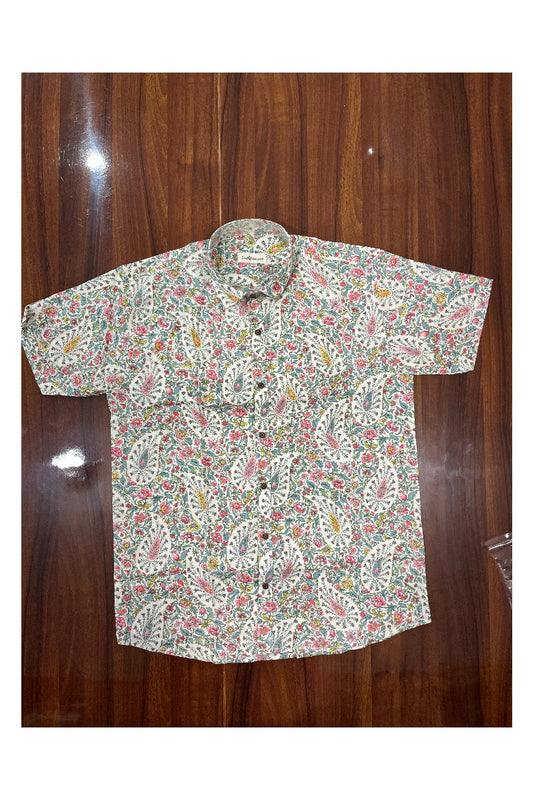 Southloom Jaipur Pure Cotton Printed Shirt For Men (Large)