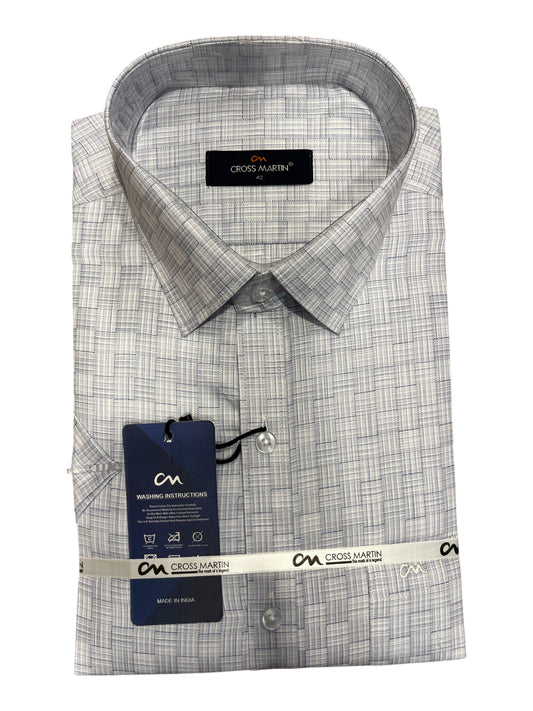 Southloom Pure Cotton Blue Cheack Shirt (XL HS)