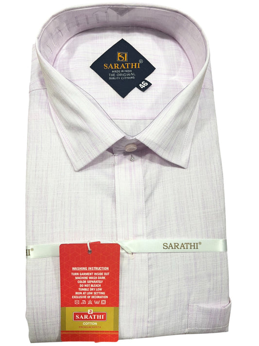 Southloom Pure Cotton Pink Lines Shirt (46 FS)