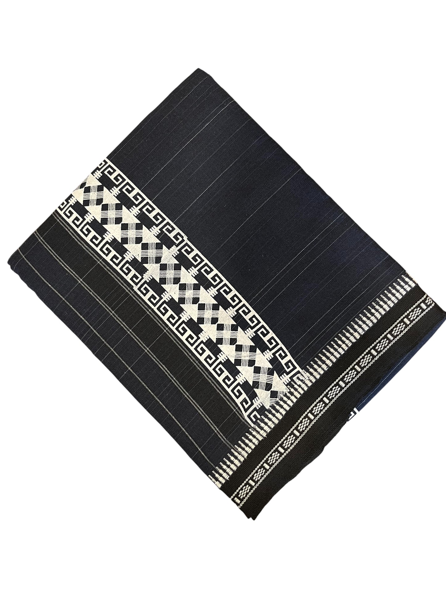 Southloom Blue Printed Single Mundu / Otta Mundu / Lungi (South Indian Kerala Dhoti)