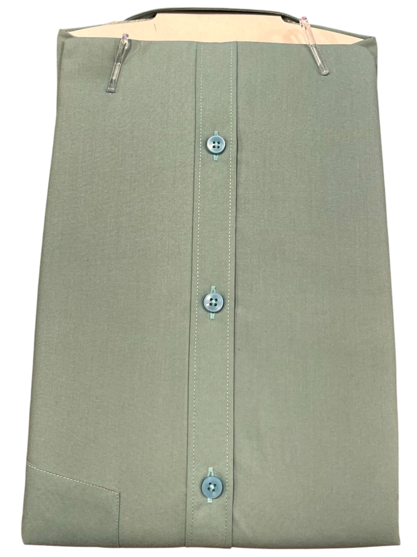 Southloom Pure Cotton Green Plain Shirt (44 FS)