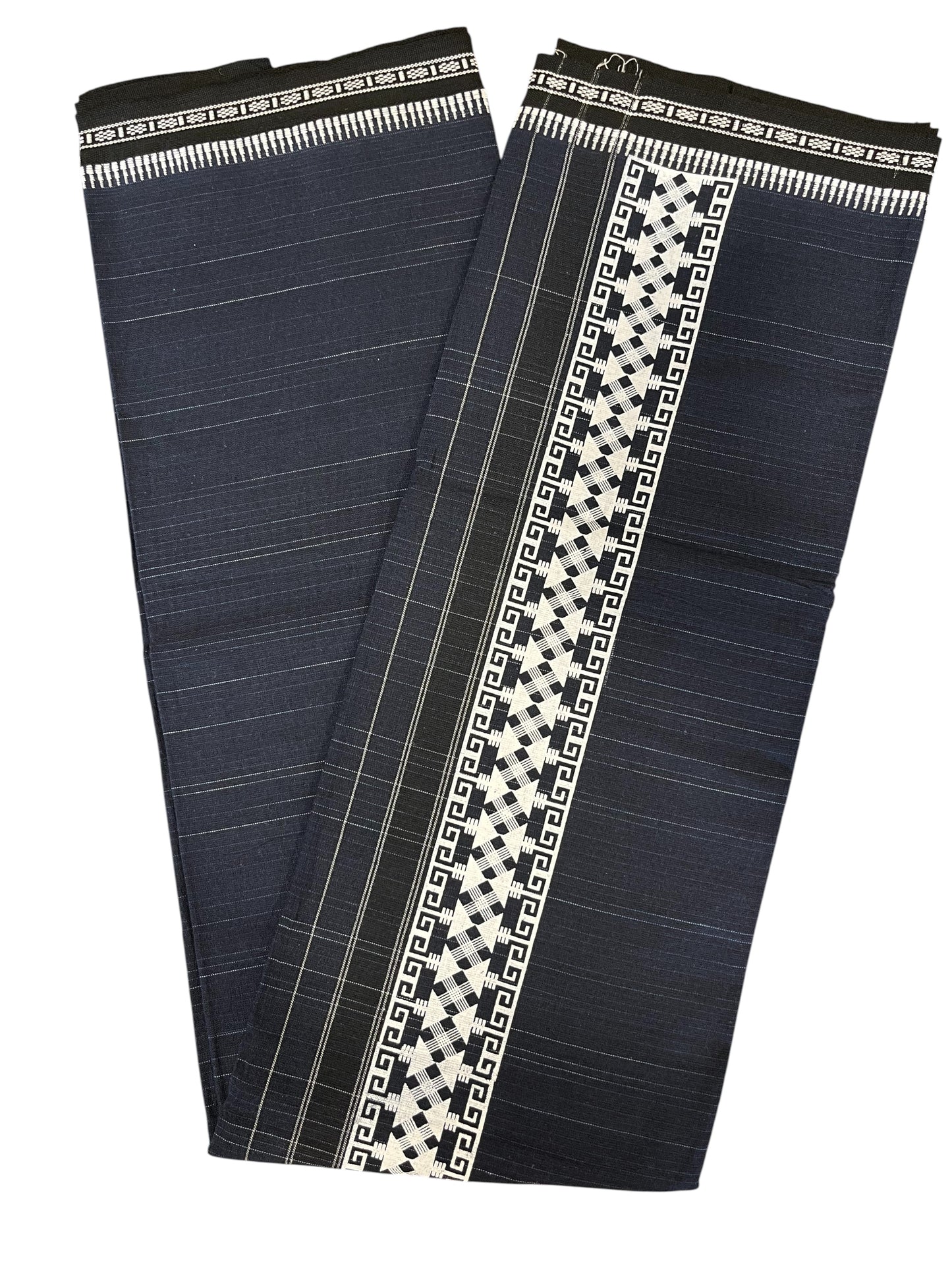 Southloom Blue Printed Single Mundu / Otta Mundu / Lungi (South Indian Kerala Dhoti)