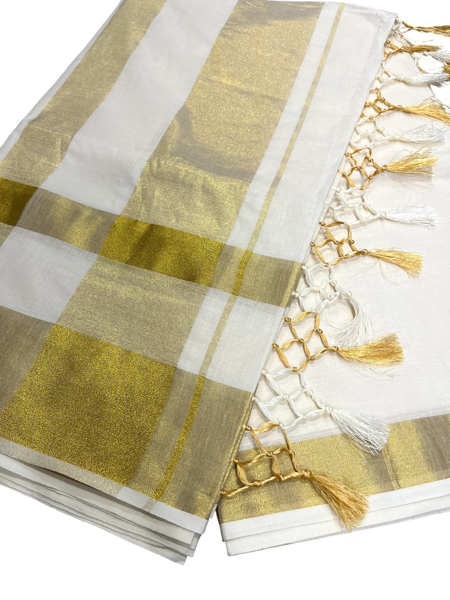 Southloom Kerala Cotton Kasavu Saree with Kasavu Border