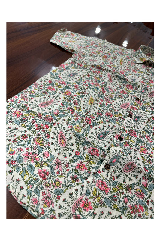 Southloom Jaipur Pure Cotton Printed Shirt For Men (Large)