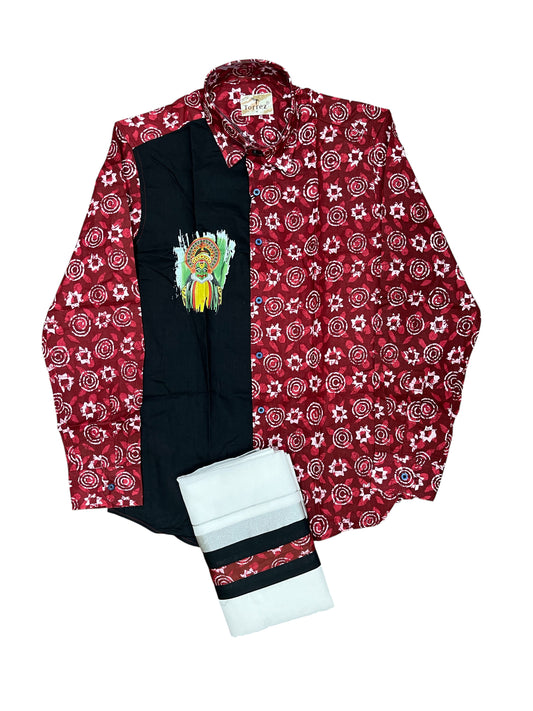 Southloom Stylish & Classy Budget Combo Shirt + Mundu for Men