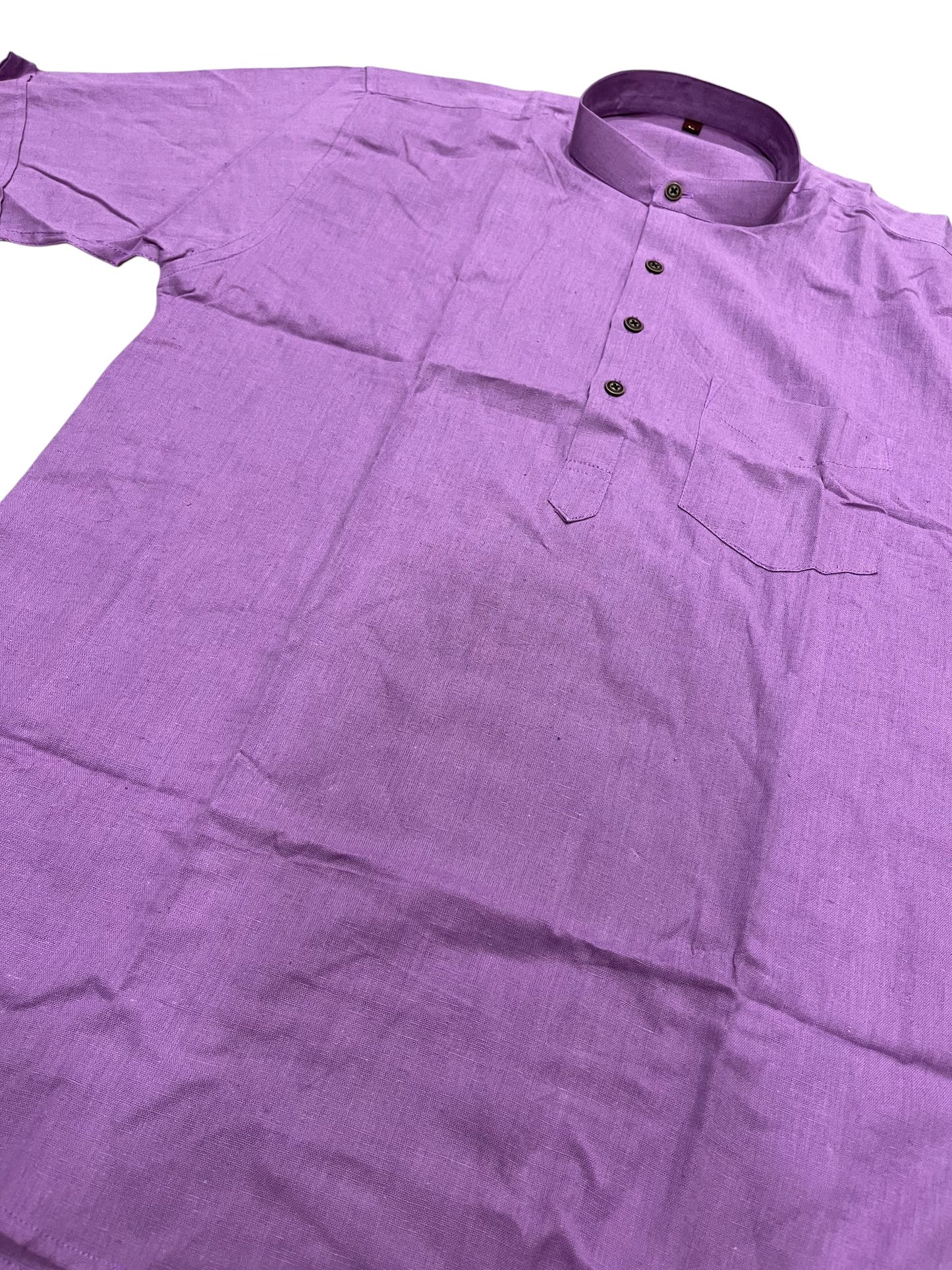 Southloom Lavendar Short Cotton Kurta Shirt for Men