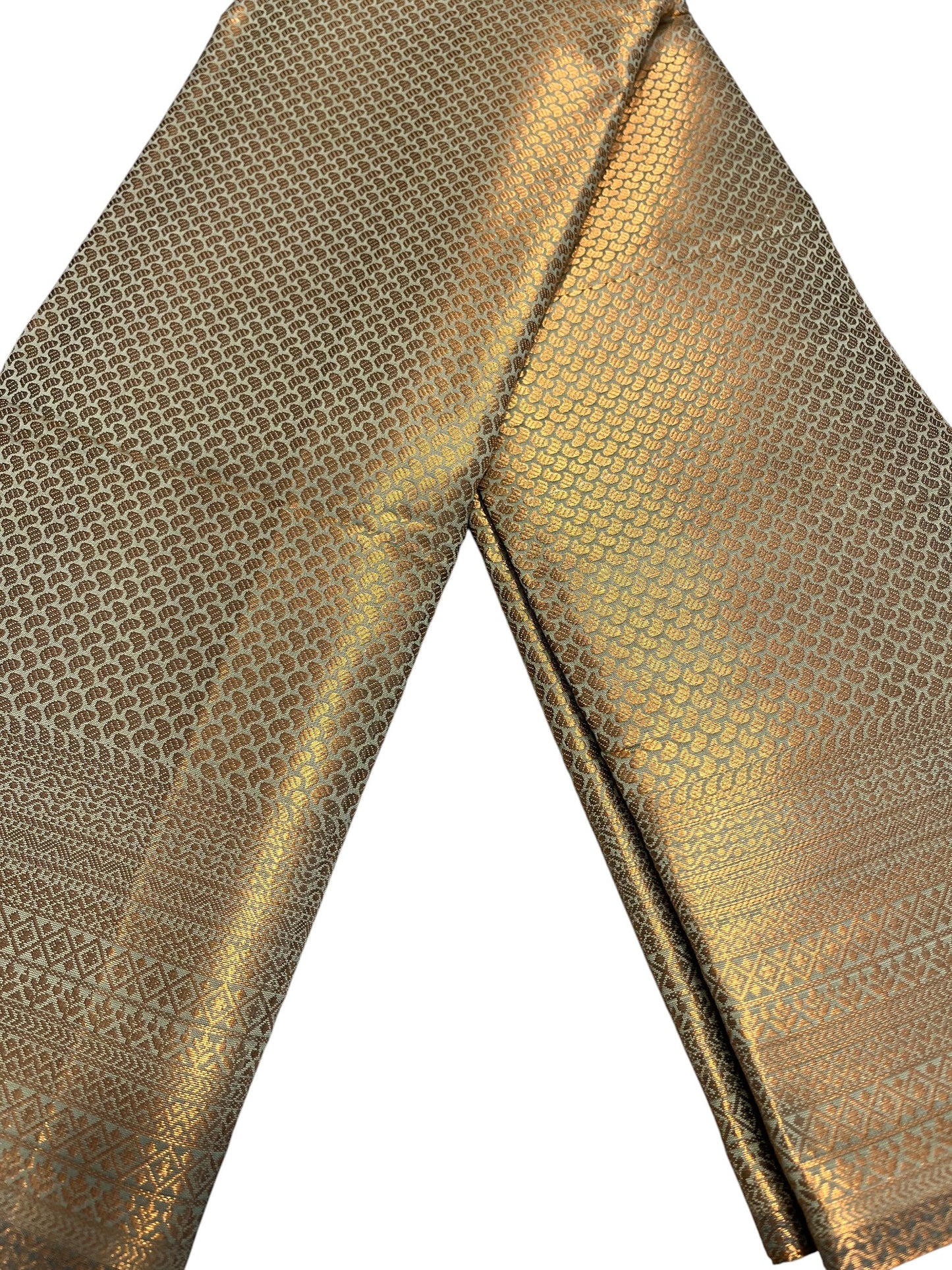 Southloom Premium Semi Silk Zari Work Brocade Saree in Bridal Grey with Matching Pallu