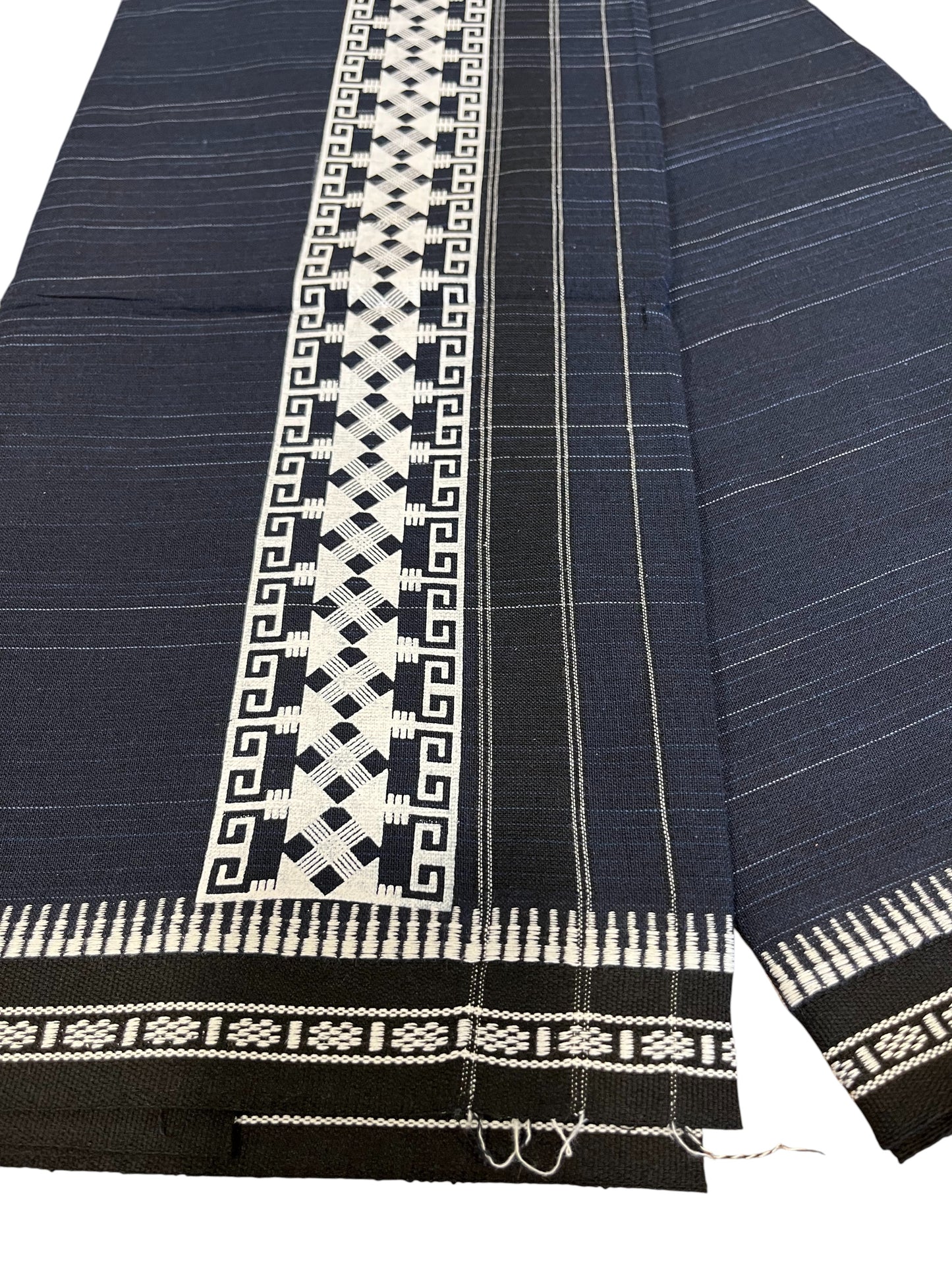 Southloom Blue Printed Single Mundu / Otta Mundu / Lungi (South Indian Kerala Dhoti)