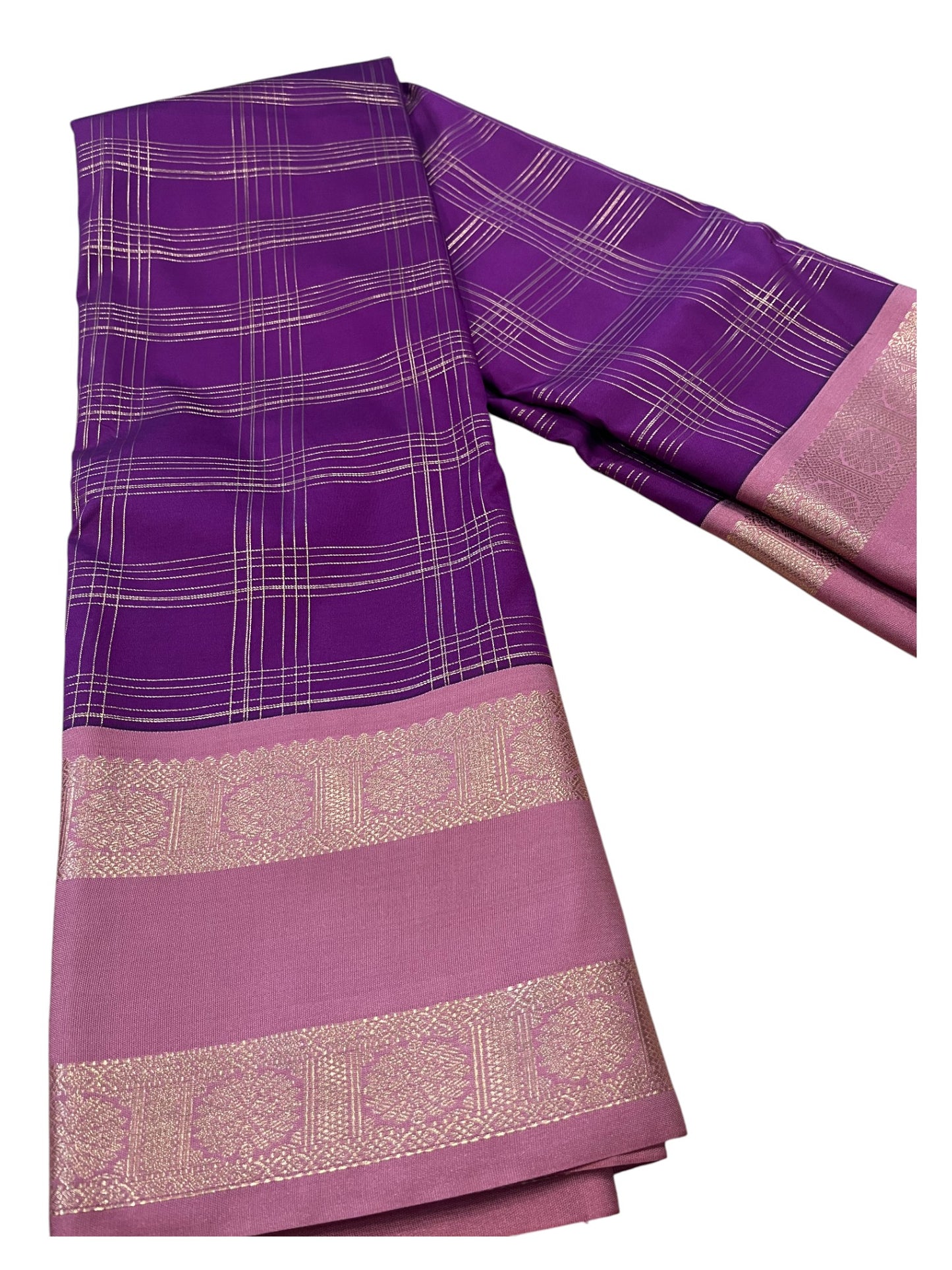 Southloom Banarasi Semi Silk Saree with Woven Work on Body (Blue)