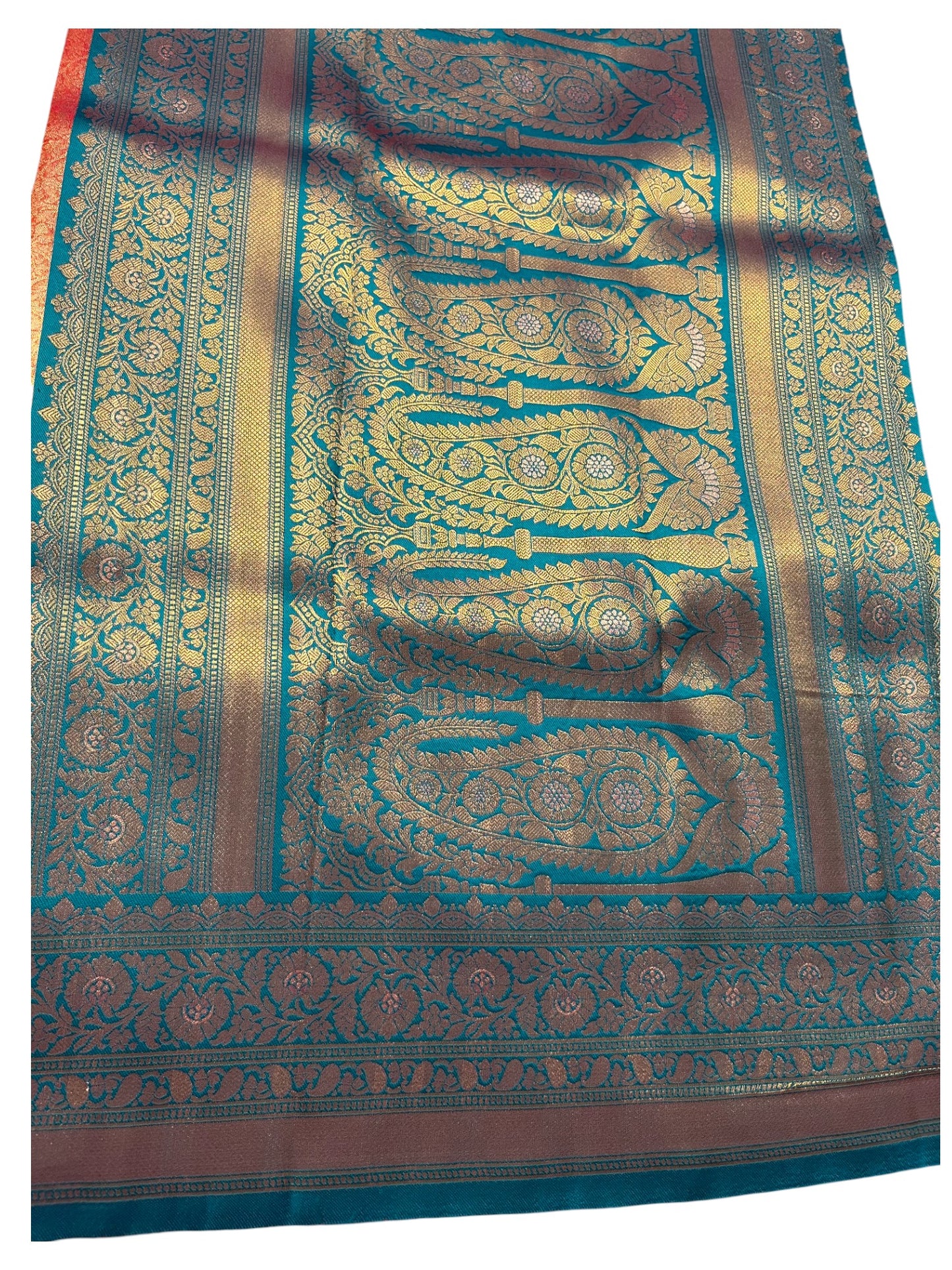 Southloom Semi Silk Saree with Woven Work on Body and Borders