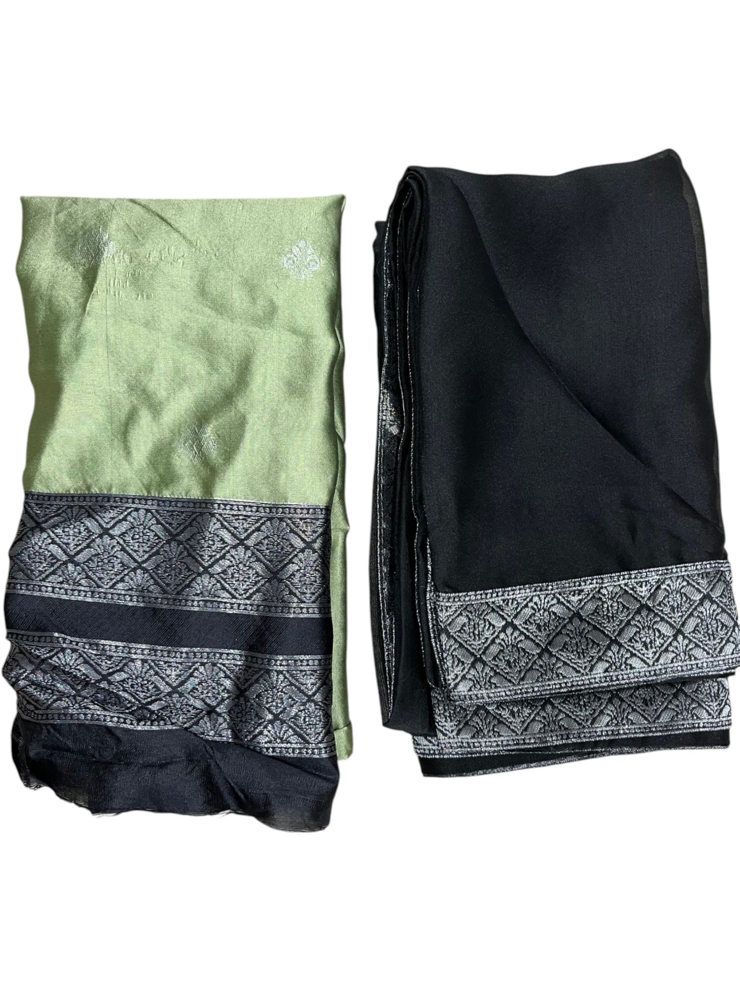 Southloom Semi Silk Dhavani Set with Pavada and Green Blouse PieceSLDHAVANI SL542
