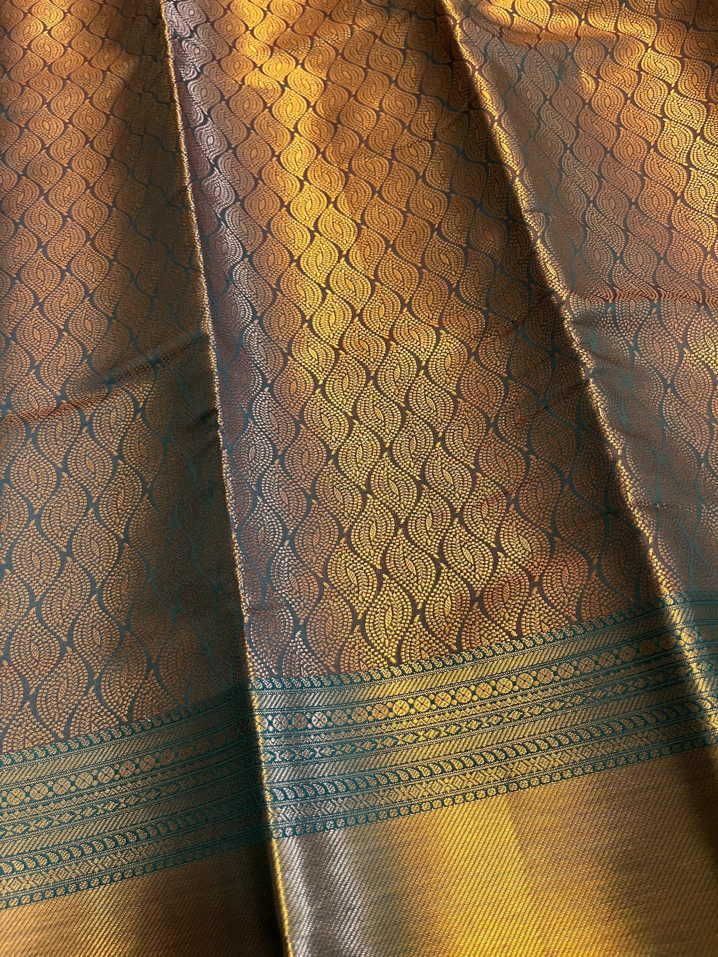 Southloom Premium Semi Silk Zari Work Brocade Saree in Bridal Green with Matching Pallu