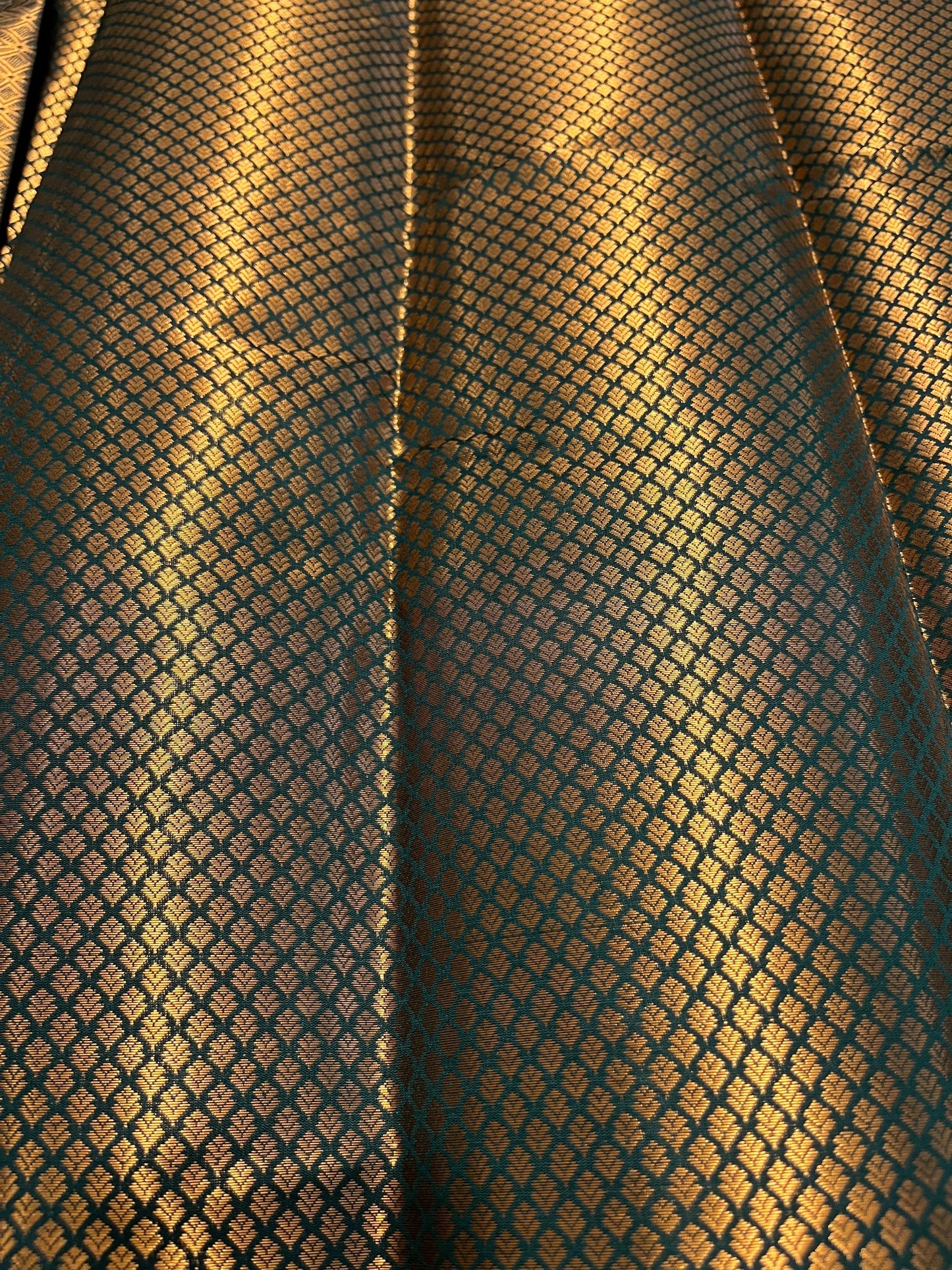 Southloom Premium Semi Silk Zari Work Brocade Saree in Bridal Green with Matching Pallu