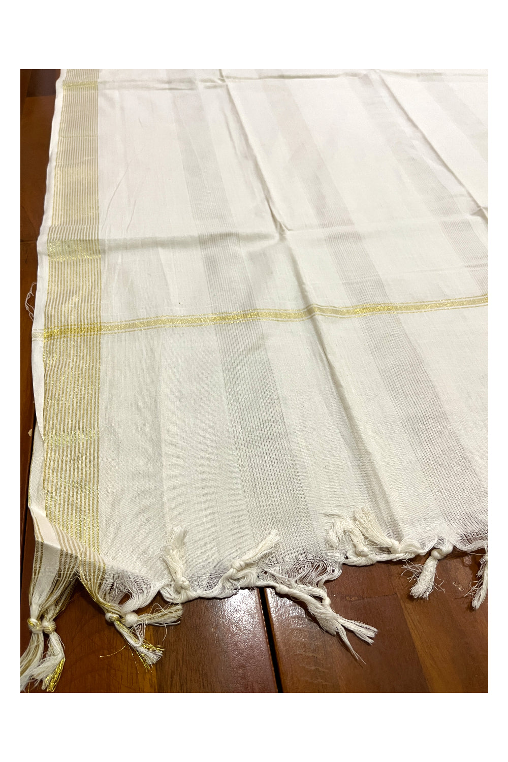 Kerala Tissue Churidar Salwar Material with Bead Works on Yoke (include Shawl / Dupatta)