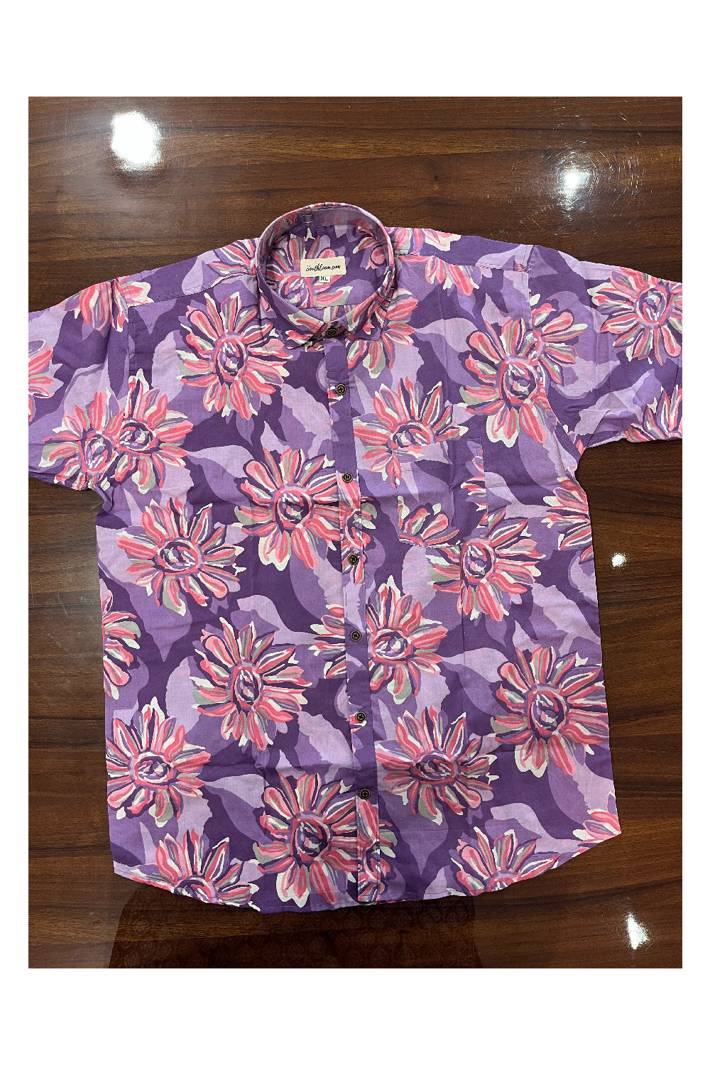 Southloom Jaipur Pure Cotton Printed Shirt For Men (XL)