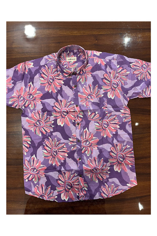 Southloom Jaipur Pure Cotton Printed Shirt For Men (XL)