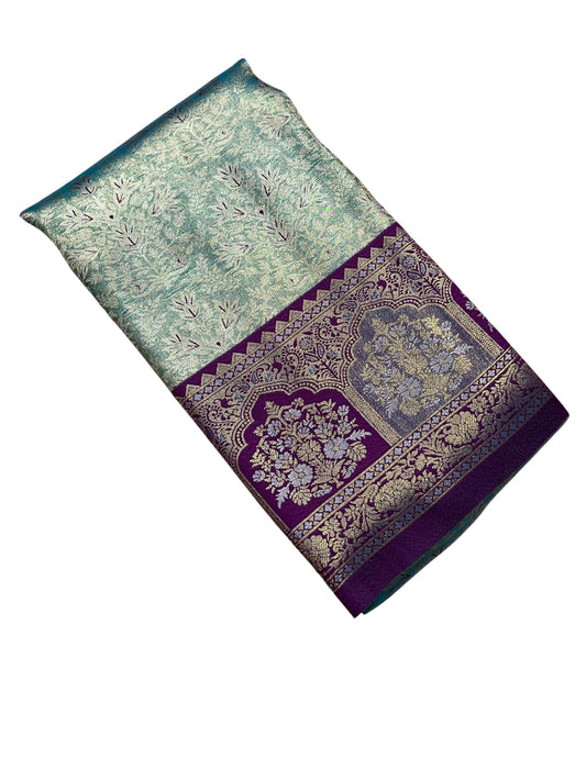 Southloom Semi Silk Saree with Woven Work on Body and Borders