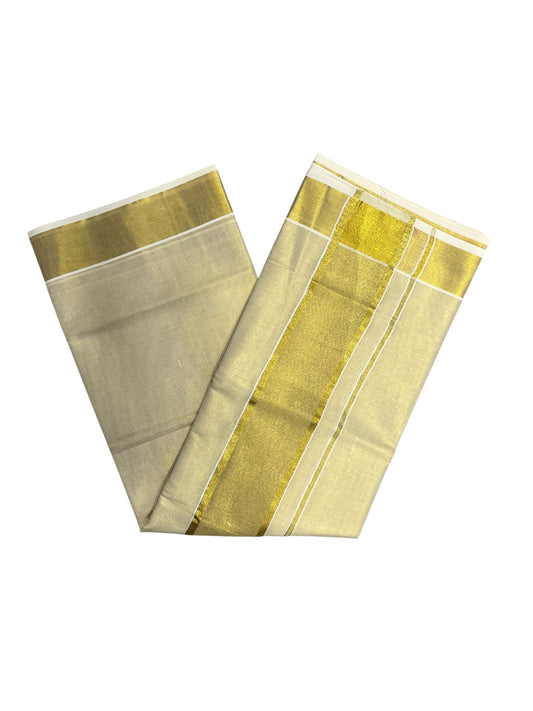 Southloom Kerala Tissue Kasavu Saree with Gold Broder