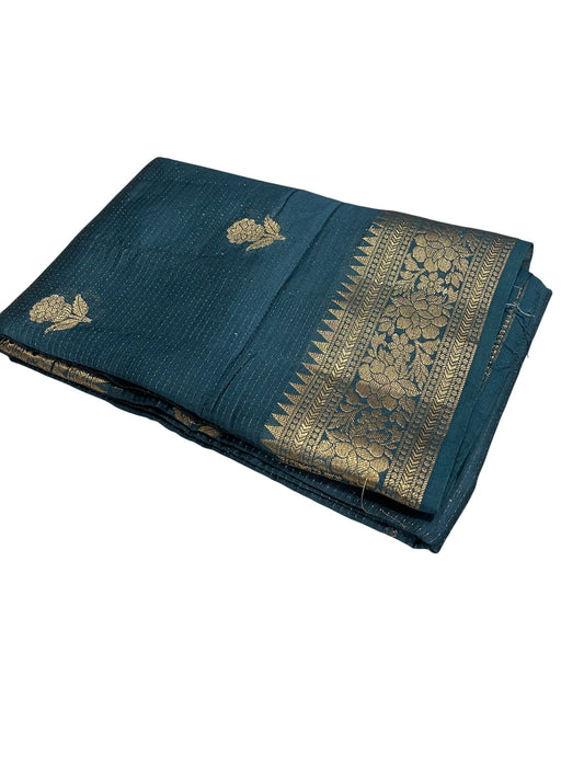 Southloom Georgete Banarasi Silk Saree with Woven Work on Body and Borders
