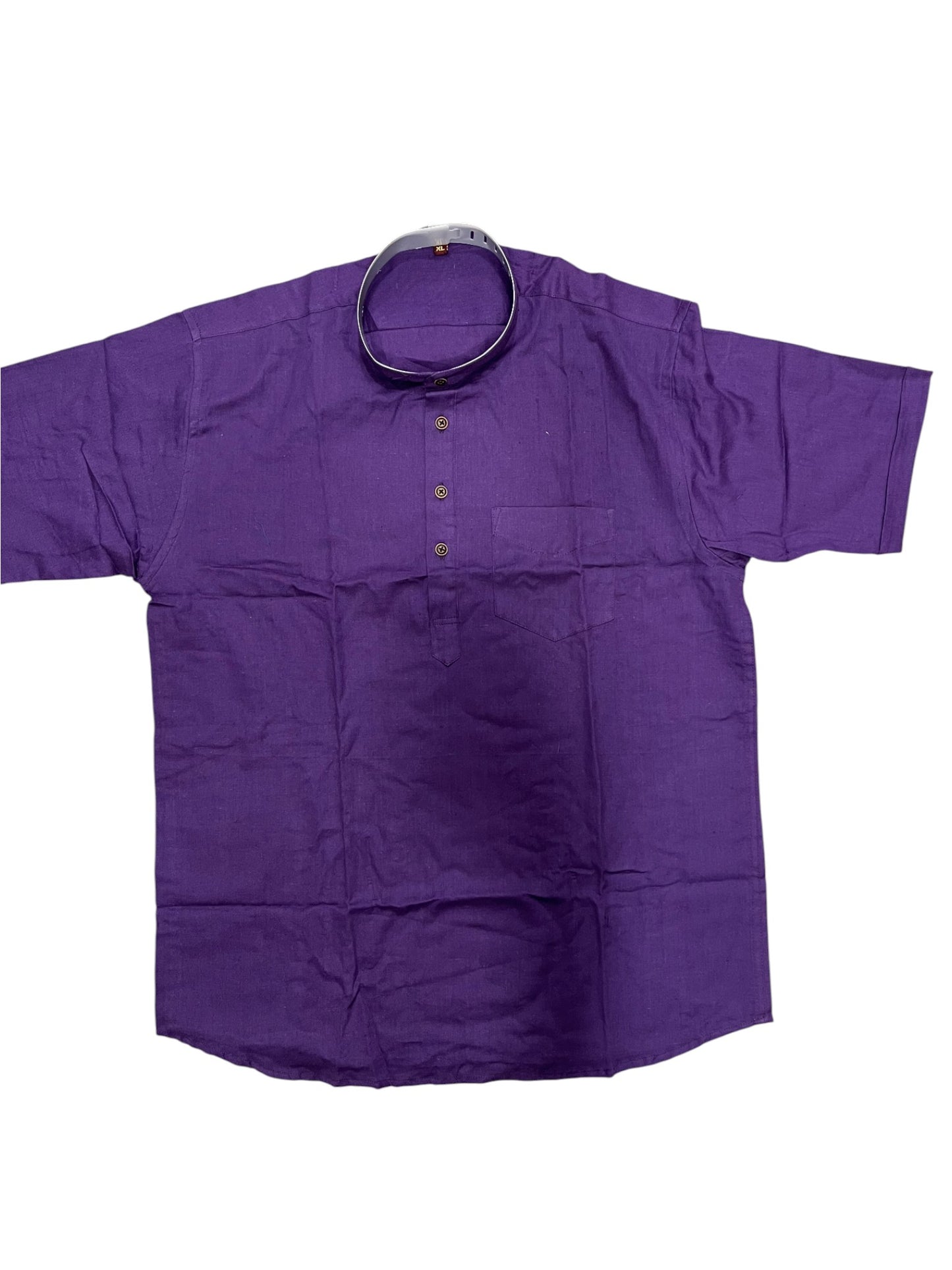 Southloom Lavendar Short Cotton Kurta Shirt for Men