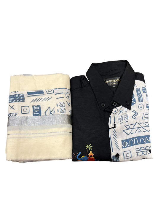 Southloom Stylish & Classy Budget Combo Shirt + Mundu for Men