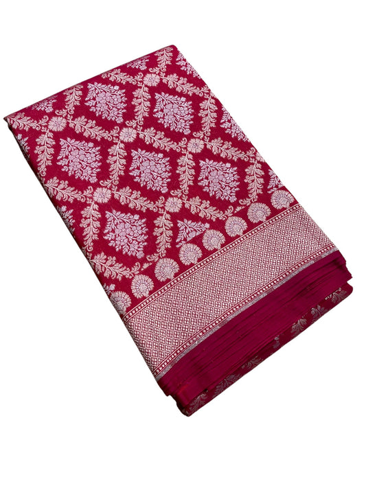 Southloom Pure Banarasi Silk Saree with Woven Work on Body and Borders