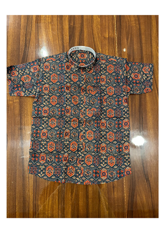 Southloom Jaipur Pure Cotton Printed Shirt For Men (XL)
