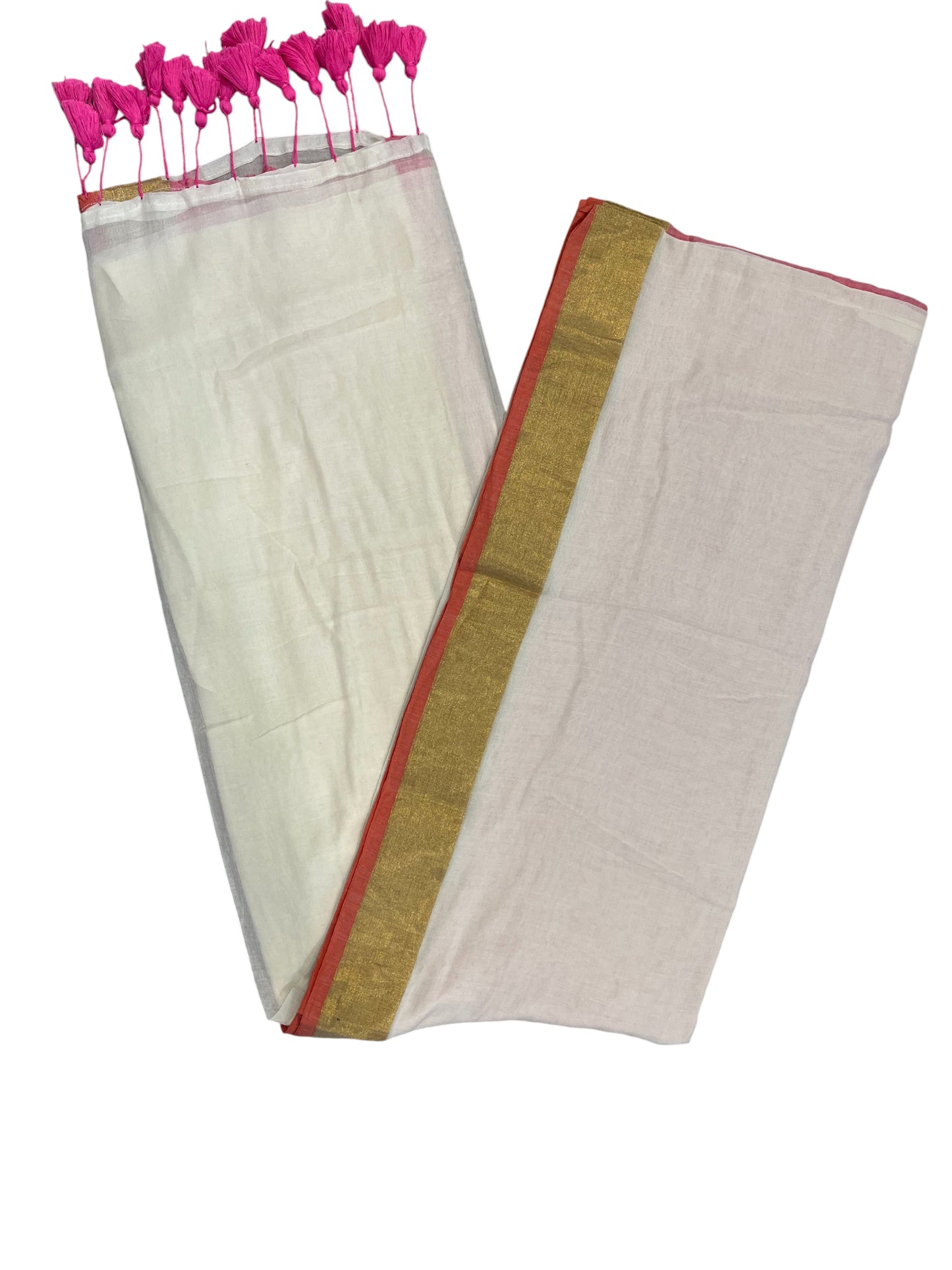 Southloom Mul Cotton 120 x 120 Soft Fabric Saree in Pink Colour