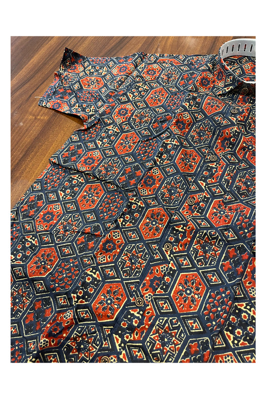 Southloom Jaipur Pure Cotton Printed Shirt For Men (XL)